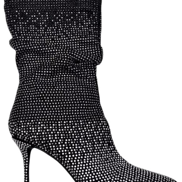 Thalia Sodi Raquell Slouch Pointed-Toe Rhinestone Embellished  Boots NEW 6.5 - Picture 1 of 10